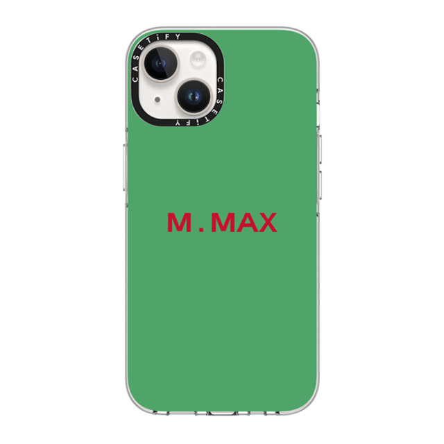 CASETiFY iPhone 14 ケース クリア クリア ケース MagSafe対応 Custom Case - m. Max