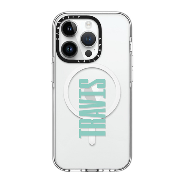 CASETiFY iPhone 14 Pro ケース クリア クリア ケース MagSafe対応 Custom Case - Travis