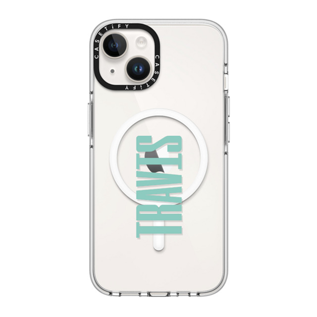 CASETiFY iPhone 14 ケース クリア クリア ケース MagSafe対応 Custom Case - Travis