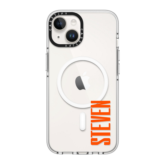 CASETiFY iPhone 14 ケース クリア クリア ケース MagSafe対応 Custom Case - Steven