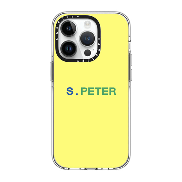 CASETiFY iPhone 14 Pro ケース クリア クリア ケース MagSafe対応 Custom Case - s. Peter