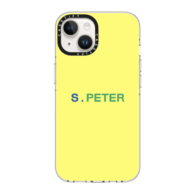 CASETiFY iPhone 14 ケース クリア クリア ケース MagSafe対応 Custom Case - s. Peter