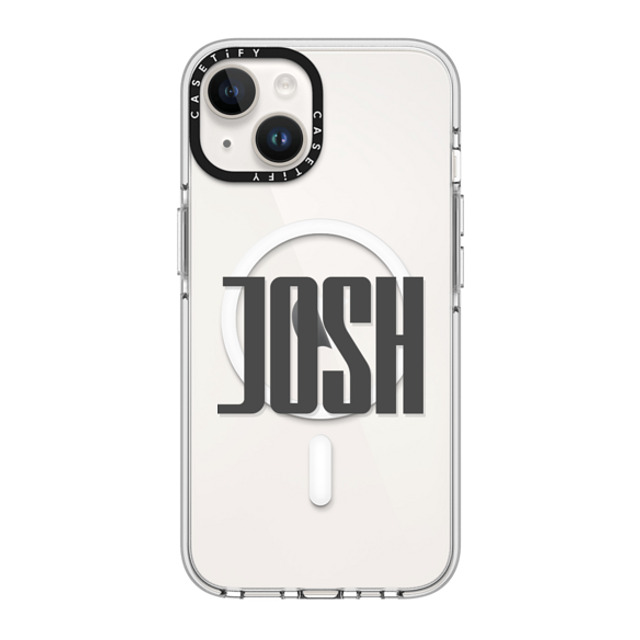 CASETiFY iPhone 14 ケース クリア クリア ケース MagSafe対応 Custom Case - Josh