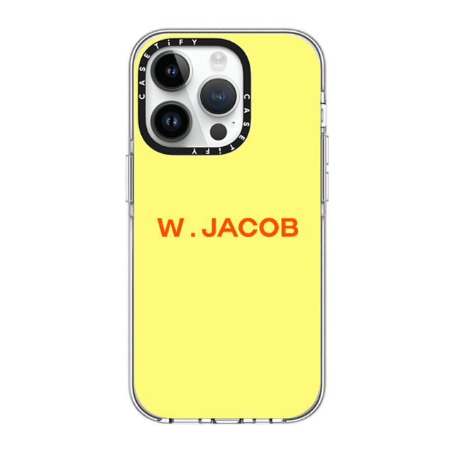 CASETiFY iPhone 14 Pro ケース クリア クリア ケース MagSafe対応 Custom Case - w. Jacob