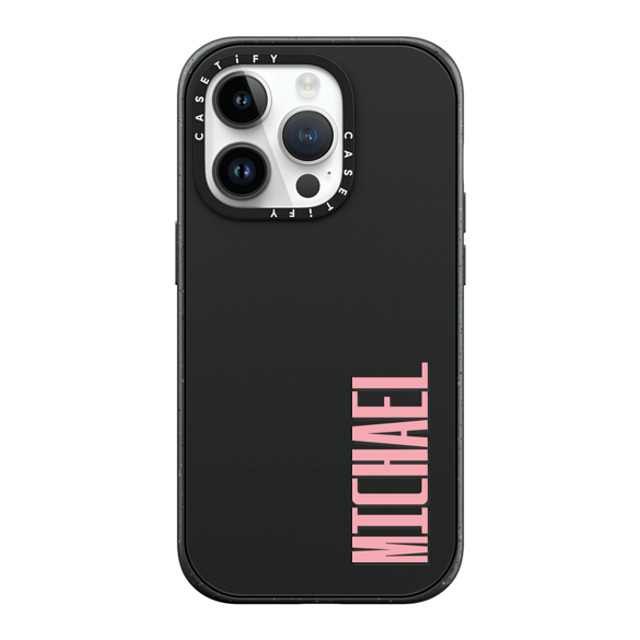 CASETiFY iPhone 14 Pro ケース マットブラック インパクトケース MagSafe対応 Custom Case - Michael