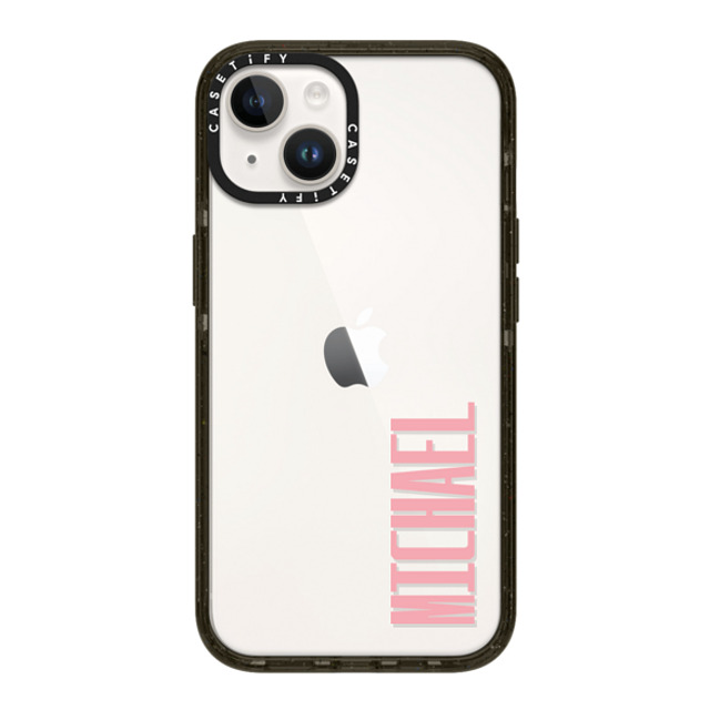 CASETiFY iPhone 14 ケース ブラック インパクトケース Custom Case - Michael