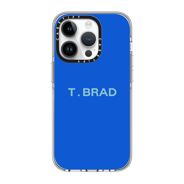 CASETiFY iPhone 14 Pro ケース クリア クリア ケース MagSafe対応 Custom Case - t. Brad