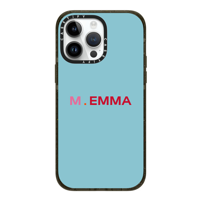 CASETiFY iPhone 14 Pro Max ケース ブラック インパクトケース MagSafe対応 Custom Case - M. Emma