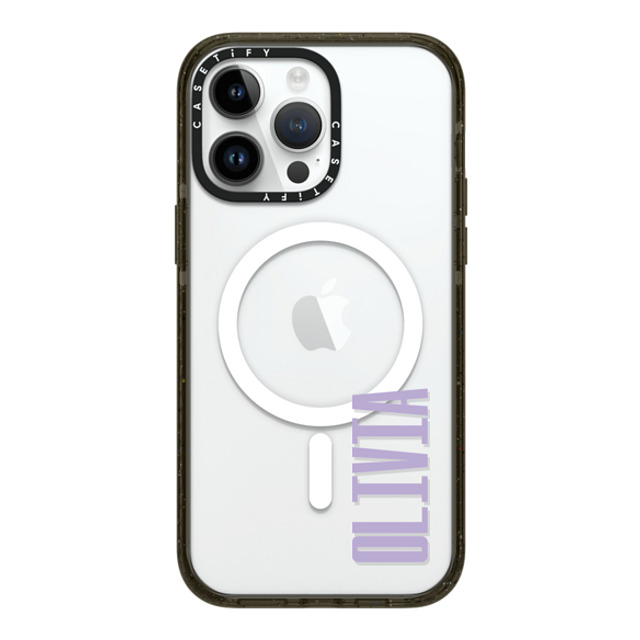 CASETiFY iPhone 14 Pro Max ケース ブラック インパクトケース MagSafe対応 Custom Case - Olivia