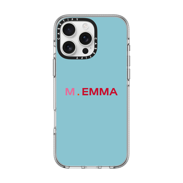 CASETiFY iPhone 16 Pro Max ケース クリア クリア ケース MagSafe対応 Custom Case - M. Emma