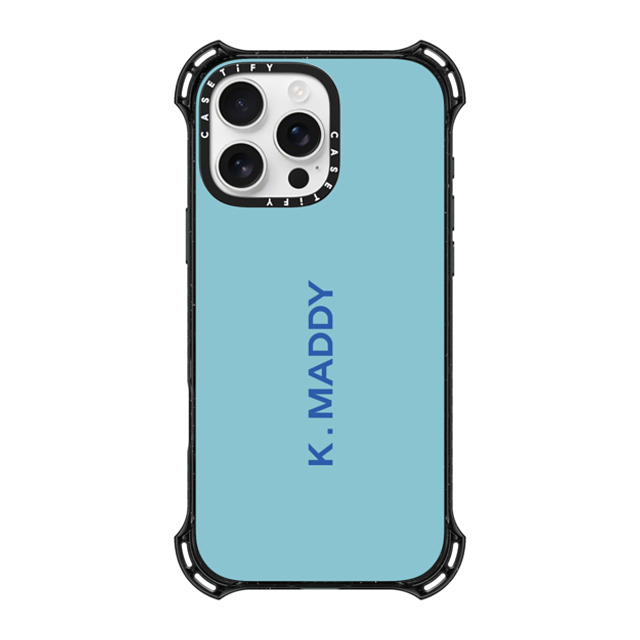 CASETiFY iPhone 16 Pro Max ケース ブラック バウンスケース Custom Case - k. Maddy