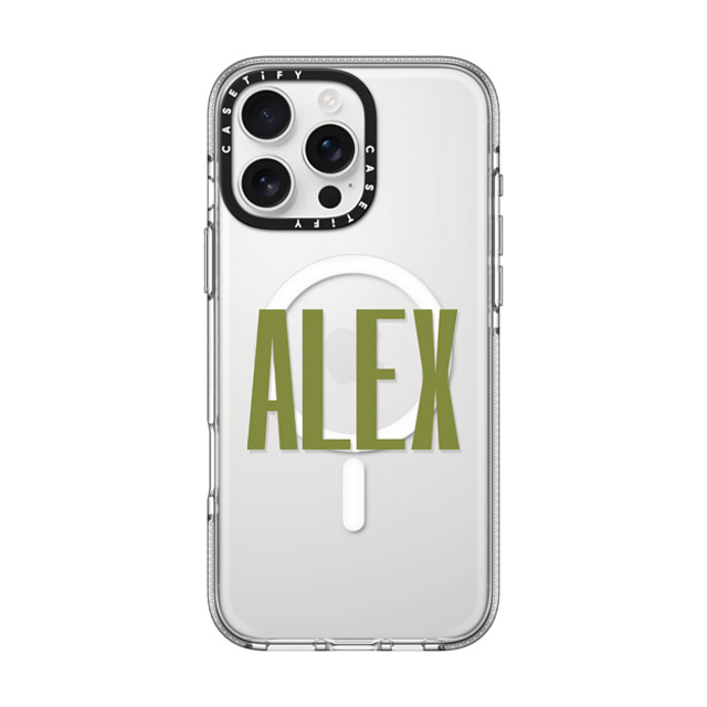 CASETiFY iPhone 16 Pro Max ケース クリア クリア ケース MagSafe対応 Custom Case - Alex