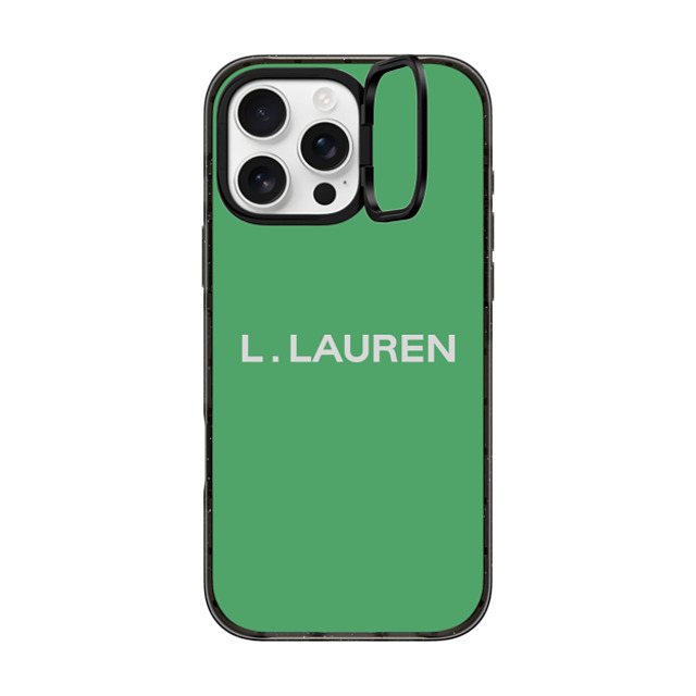 CASETiFY iPhone 16 Pro Max ケース ブラック インパクトリングスタンドケース MagSafe対応 Custom Case - l. Lauren