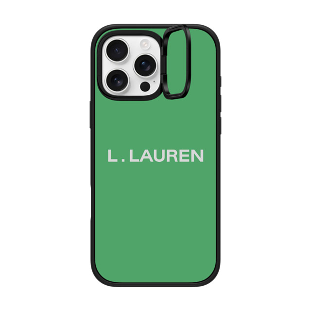 CASETiFY iPhone 16 Pro Max ケース マットブラック インパクトリングスタンドケース MagSafe対応 Custom Case - l. Lauren