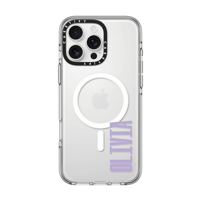 CASETiFY iPhone 16 Pro Max ケース クリア クリア ケース MagSafe対応 Custom Case - Olivia