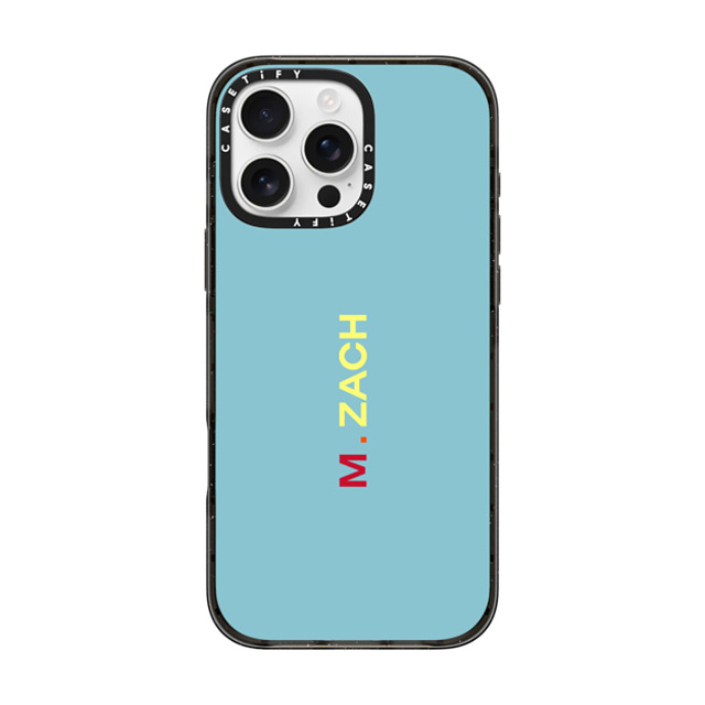 CASETiFY iPhone 16 Pro Max ケース ブラック インパクトケース Custom Case - m. Zach