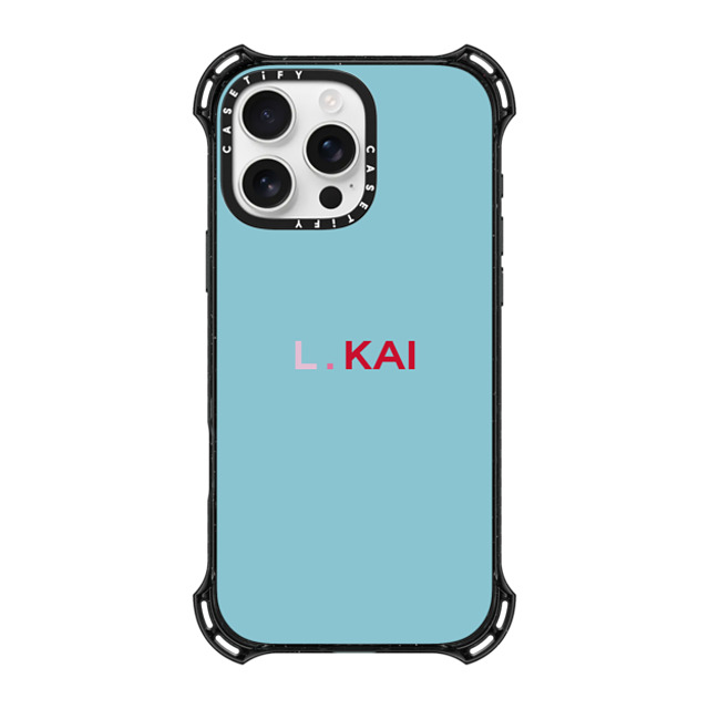 CASETiFY iPhone 16 Pro Max ケース ブラック バウンスケース Custom Case - l. Kai