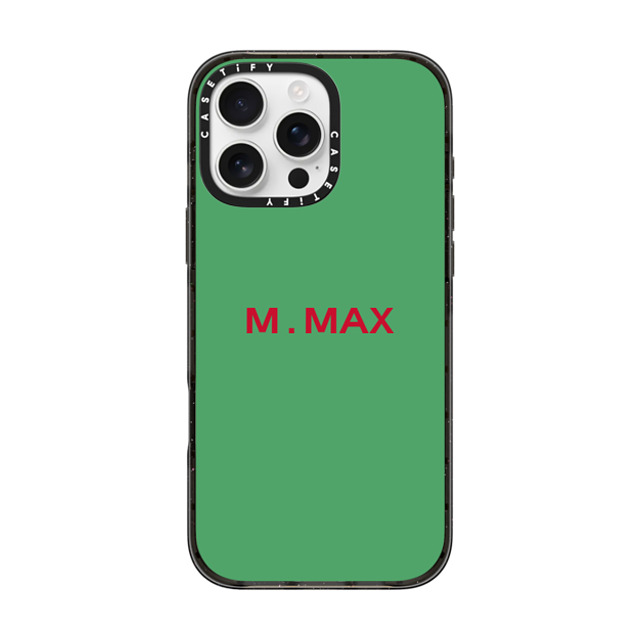 CASETiFY iPhone 16 Pro Max ケース ブラック インパクトケース MagSafe対応 Custom Case - m. Max