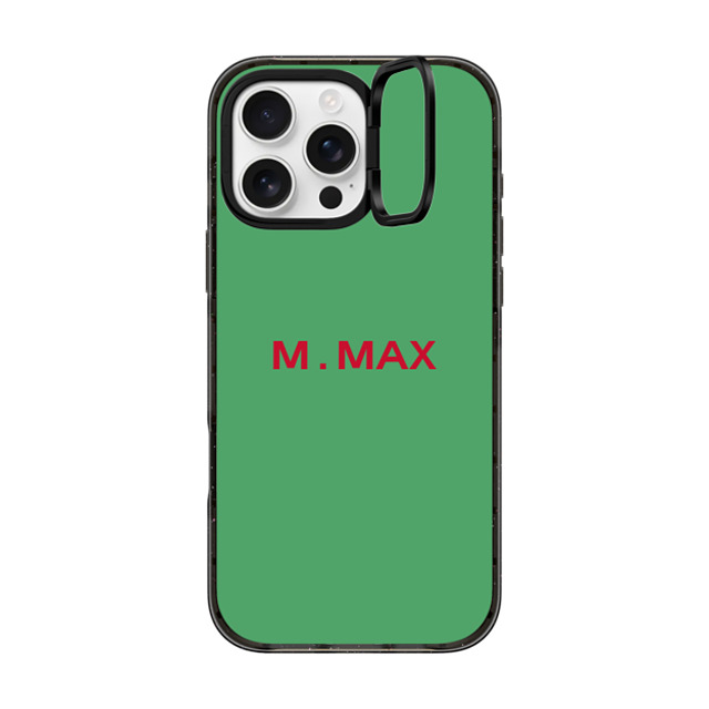 CASETiFY iPhone 16 Pro Max ケース ブラック インパクトリングスタンドケース MagSafe対応 Custom Case - m. Max