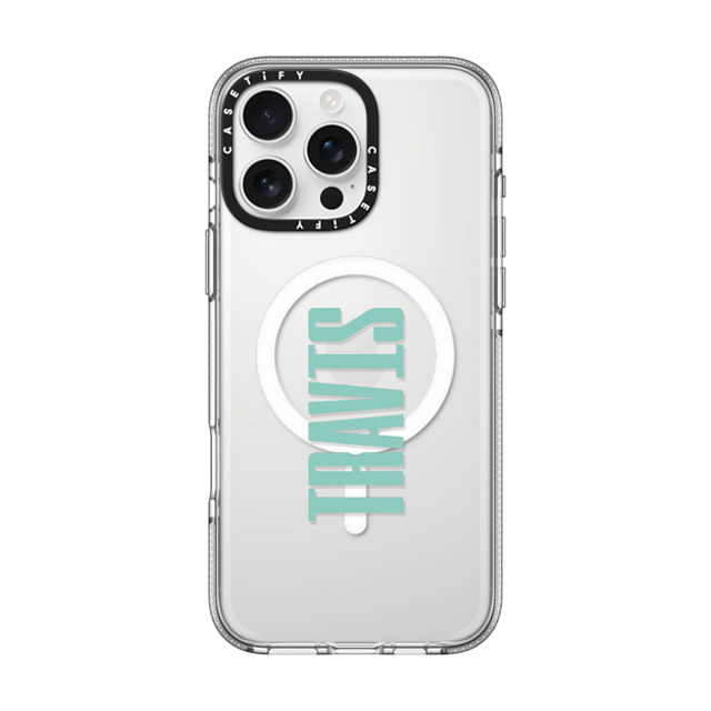 CASETiFY iPhone 16 Pro Max ケース クリア クリア ケース MagSafe対応 Custom Case - Travis