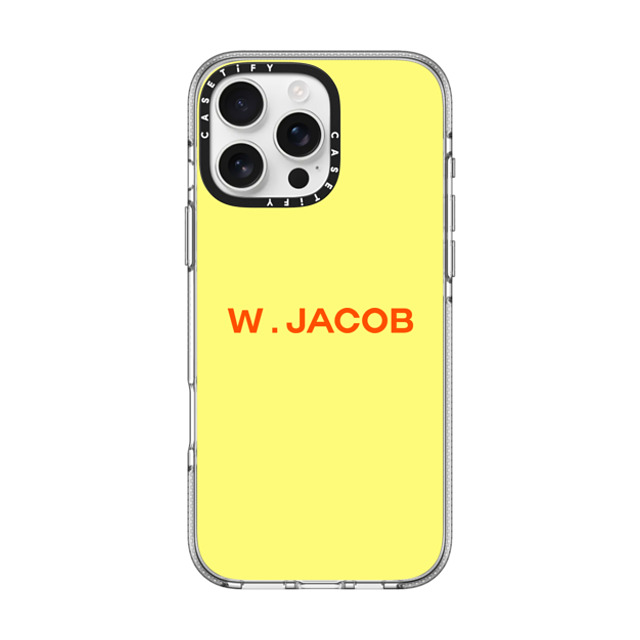 CASETiFY iPhone 16 Pro Max ケース クリア クリア ケース MagSafe対応 Custom Case - w. Jacob