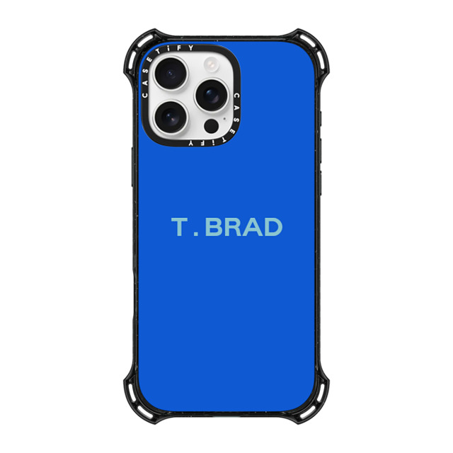 CASETiFY iPhone 16 Pro Max ケース ブラック バウンスケース Custom Case - t. Brad