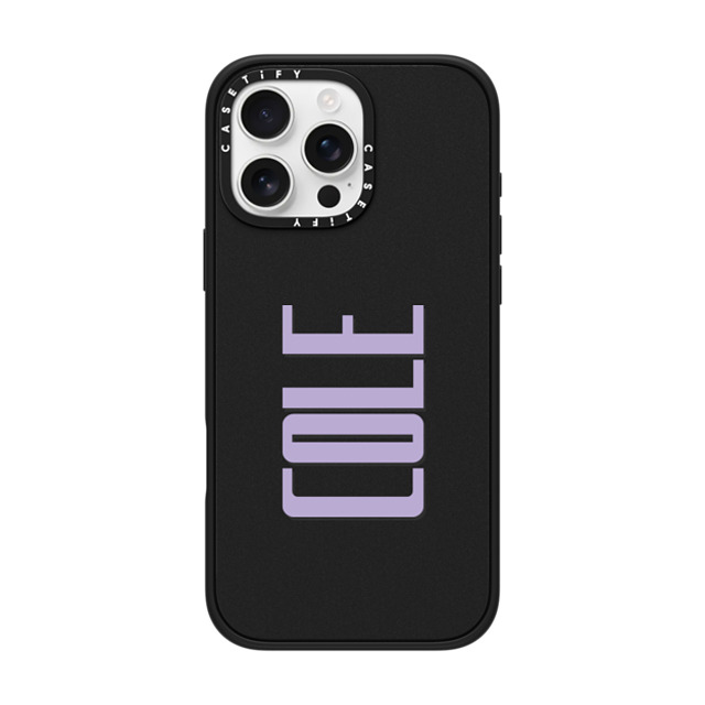 CASETiFY iPhone 16 Pro Max ケース マットブラック インパクトケース MagSafe対応 Custom Case - Cole