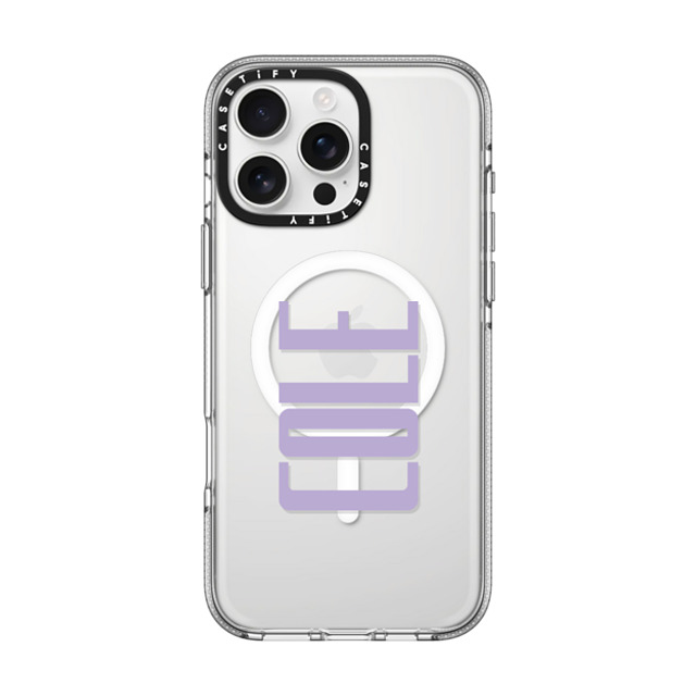 CASETiFY iPhone 16 Pro Max ケース クリア クリア ケース MagSafe対応 Custom Case - Cole