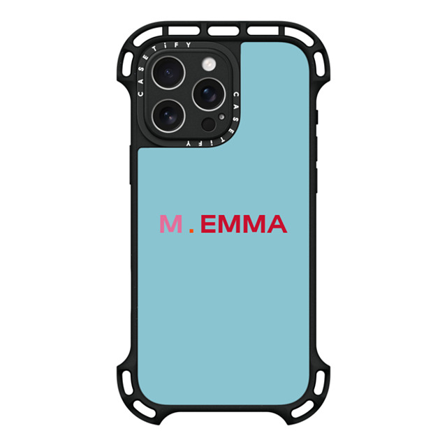 CASETiFY iPhone 16 Pro Max ケース ブラック ウルトラ バウンスケース MagSafe対応 Custom Case - M. Emma