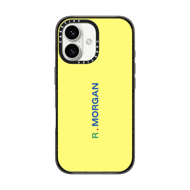 CASETiFY iPhone 16 ケース ブラック インパクトケース Custom Case - r. Morgan