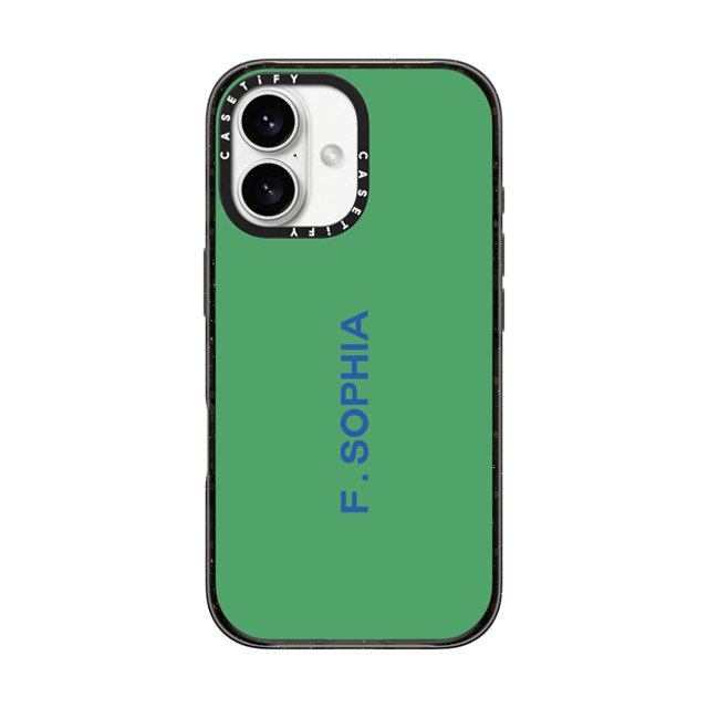 CASETiFY iPhone 16 ケース ブラック インパクトケース Custom Case - F. Sophia