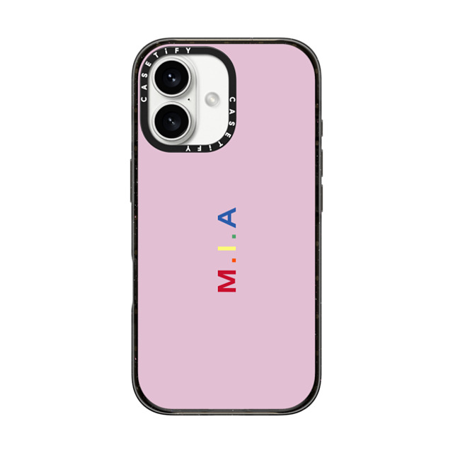 CASETiFY iPhone 16 ケース ブラック インパクトケース MagSafe対応 Custom Case - m. i.a