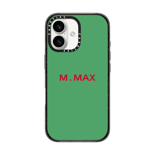 CASETiFY iPhone 16 ケース ブラック インパクトケース MagSafe対応 Custom Case - m. Max