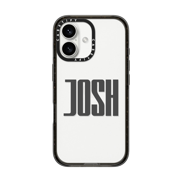 CASETiFY iPhone 16 ケース ブラック インパクトケース Custom Case - Josh