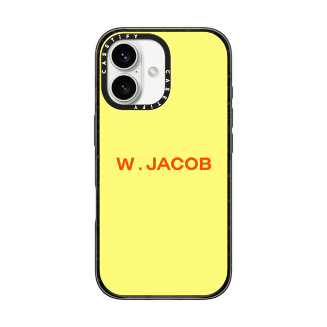 CASETiFY iPhone 16 ケース ブラック インパクトケース MagSafe対応 Custom Case - w. Jacob