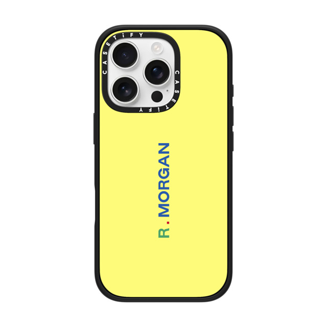 CASETiFY iPhone 16 Pro ケース マットブラック インパクトケース Custom Case - r. Morgan