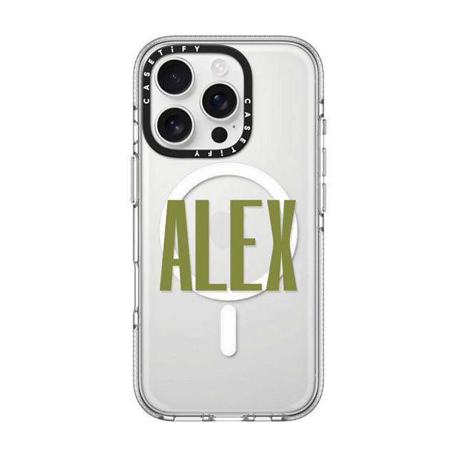 CASETiFY iPhone 16 Pro ケース クリア クリア ケース MagSafe対応 Custom Case - Alex