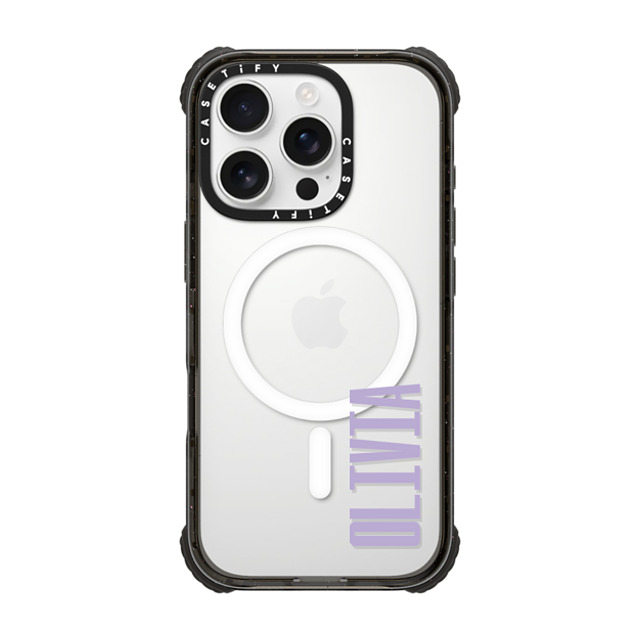CASETiFY iPhone 16 Pro Case Black ウルトラ インパクトケース MagSafe 対応 Custom Case - Olivia CASETiFY iPhone 16 Pro Case Black ウルトラ インパクトケース MagSafe 対応 Custom Case - Olivia