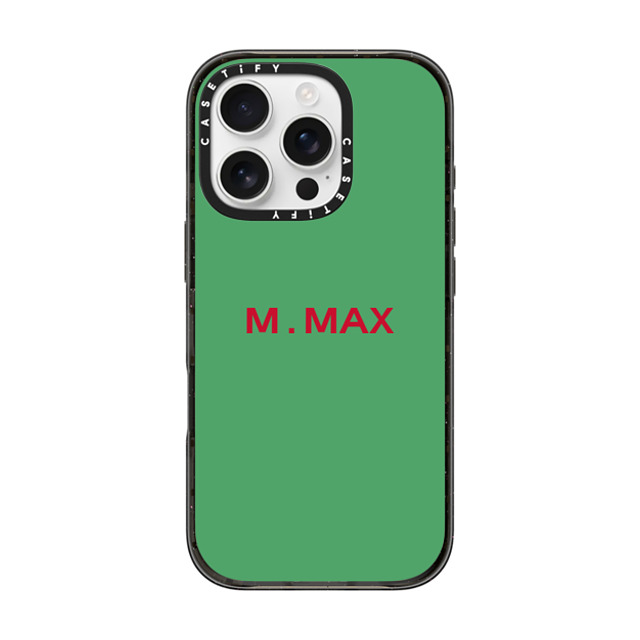 CASETiFY iPhone 16 Pro ケース ブラック インパクトケース MagSafe対応 Custom Case - m. Max