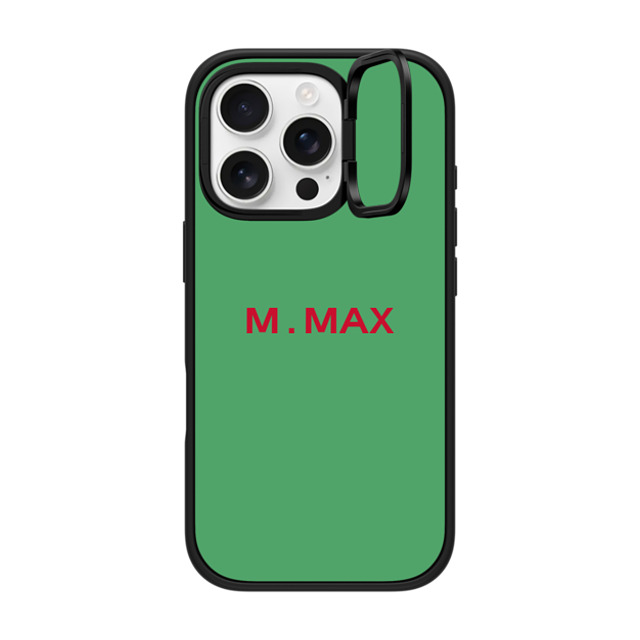 CASETiFY iPhone 16 Pro ケース マットブラック インパクトリングスタンドケース MagSafe対応 Custom Case - m. Max