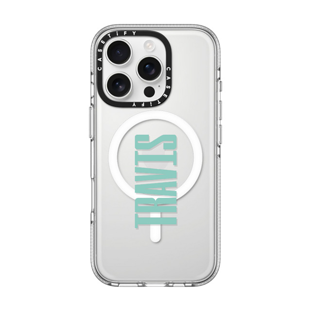 CASETiFY iPhone 16 Pro ケース クリア クリア ケース MagSafe対応 Custom Case - Travis