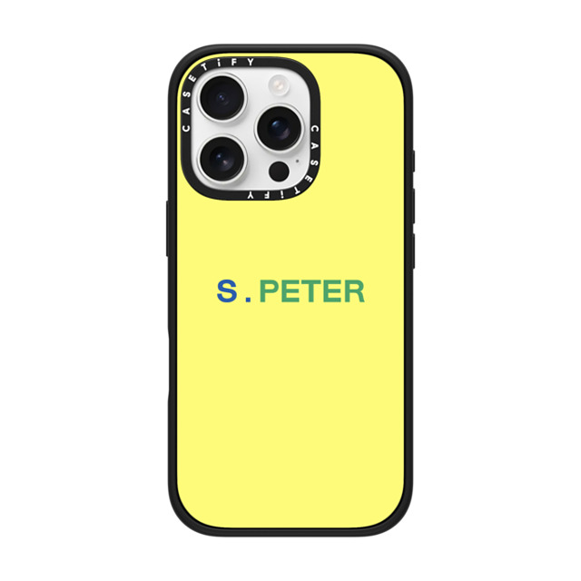 CASETiFY iPhone 16 Pro ケース マットブラック インパクトケース Custom Case - s. Peter