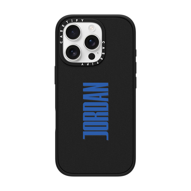 CASETiFY iPhone 16 Pro ケース マットブラック インパクトケース Custom Case - Jordan