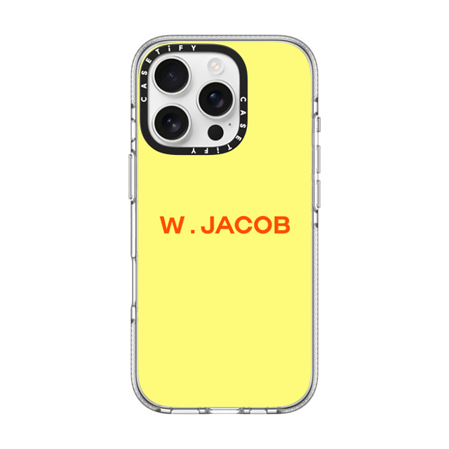 CASETiFY iPhone 16 Pro ケース クリア クリア ケース MagSafe対応 Custom Case - w. Jacob