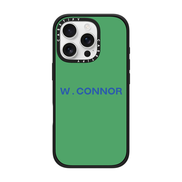 CASETiFY iPhone 16 Pro ケース マットブラック インパクトケース MagSafe対応 Custom Case - w. Connor