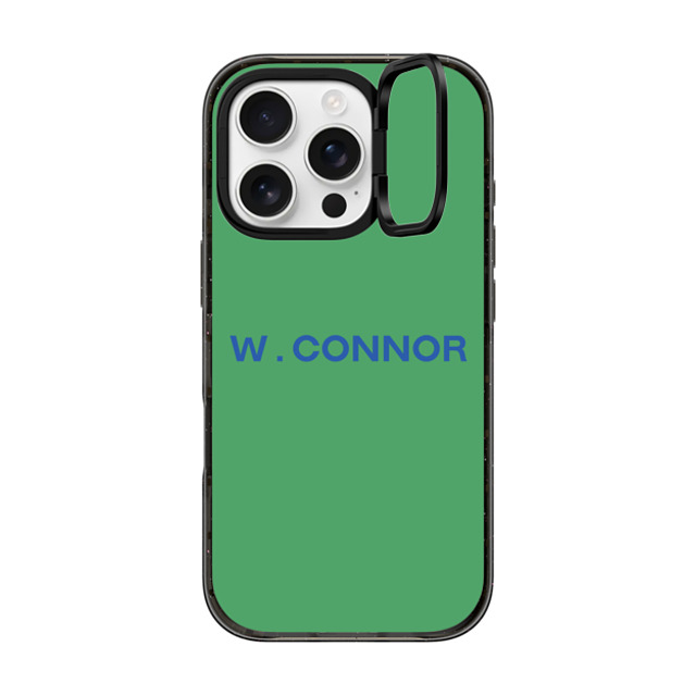 CASETiFY iPhone 16 Pro ケース ブラック インパクトリングスタンドケース MagSafe対応 Custom Case - w. Connor