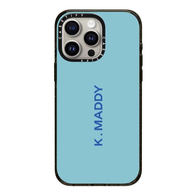 CASETiFY iPhone 15 Pro Max ケース ブラック インパクトケース Custom Case - k. Maddy