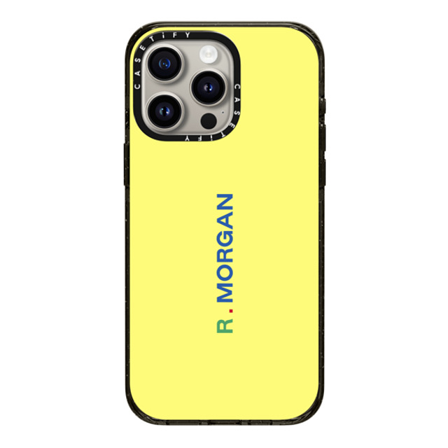 CASETiFY iPhone 15 Pro Max ケース ブラック インパクトケース Custom Case - r. Morgan