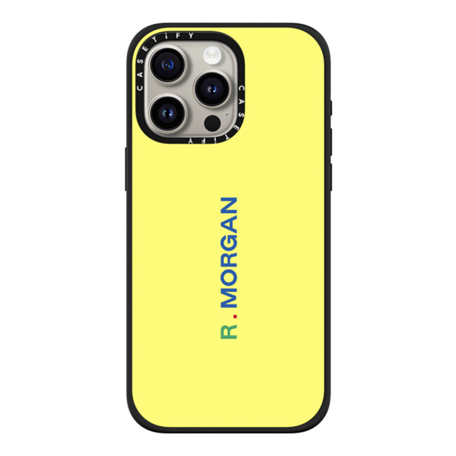 CASETiFY iPhone 15 Pro Max ケース マットブラック インパクトケース MagSafe対応 Custom Case - r. Morgan