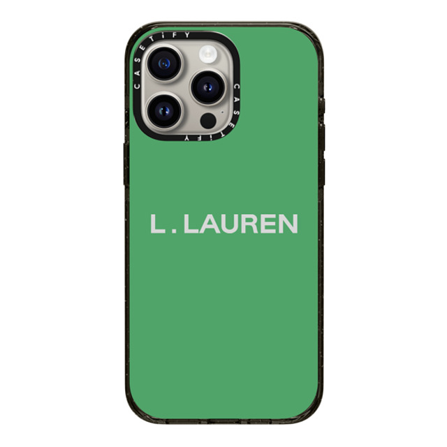 CASETiFY iPhone 15 Pro Max ケース ブラック インパクトケース Custom Case - l. Lauren